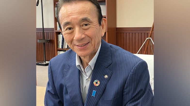World News | Japan's Shizuoka Prefecture Governor Yasutomo Suzuki Creates Multicultural Symbiosis Society Based on the Bridge with India