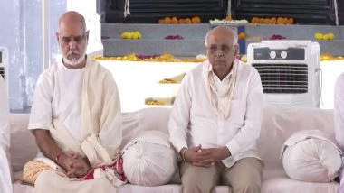 India News | Gujarat Chief Minister Bhupendra Patel Offers Floral Tributes to Mahatma Gandhi in  Kirti Mandir in Porbandar.