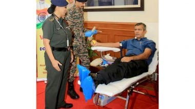 India News | Defence Ministry Conducts Blood Donation Camp on National Voluntary Blood Donation Day