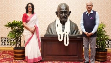World News | Sri Lankan PM, Indian High Commissioner Pay Tribute to Mahatma Gandhi on His Birth Anniversary