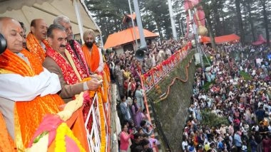 India News | 'Embodies Victory of Virtue over Vice': Himachal CM Sukhu Pays Obeisance at Shri Hanuman Temple During Dussehra