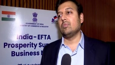 Business News |  Trade and Economic Partnership Agreement with EFTA Countries Will Be a Game Changer: JBM Group Vice Chairman