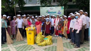 India News | Department of Drinking Water and Sanitation, Ministry of Jal Shakti Observes Swachh Bharat Diwas with Shramdaan