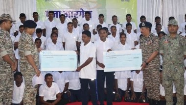 India News | Chhattisgarh: 103 Maoists Surrender in Bijapur, Abandon Weapons Worth over Rs 1 Crore