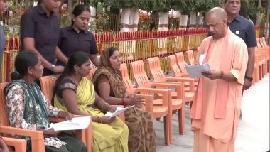 India News | Uttar Pradesh CM Yogi Adityanath Addresses Grievances of Citizens at 'Janata Darshan' in Gorakhpur