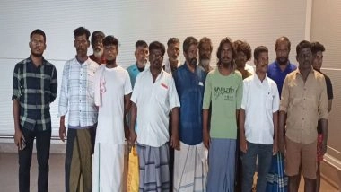 India News | Tamil Nadu: 15 Fishermen Released from Sri Lankan Custody Arrive in Chennai