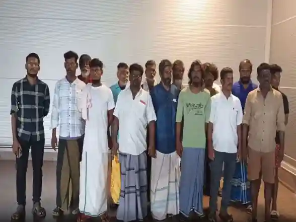 India News | Tamil Nadu: 15 Fishermen Released from Sri Lankan Custody Arrive in Chennai
