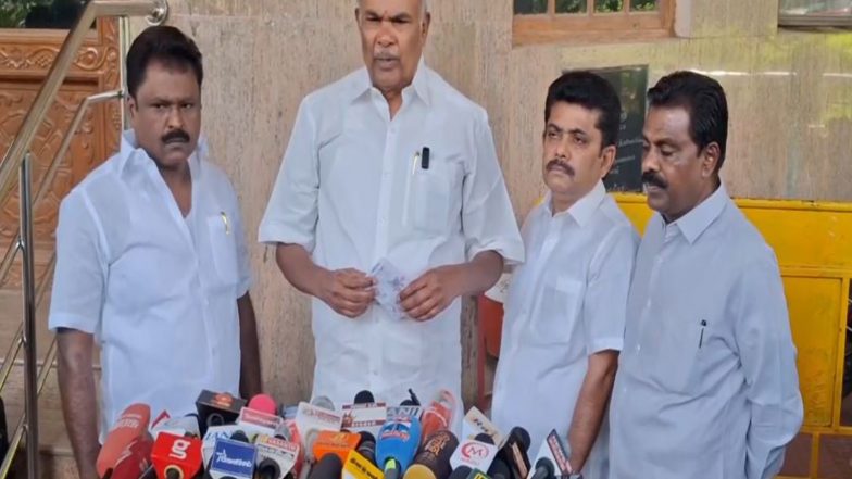 India News | Tamil Nadu Assembly Speaker M Appavu Targets TVK Chief, Alleges Political Deal with Amit Shah