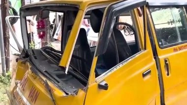 India News | Lucknow School Van Accident: Children Injured After Collision with Fortuner, Driver Detained