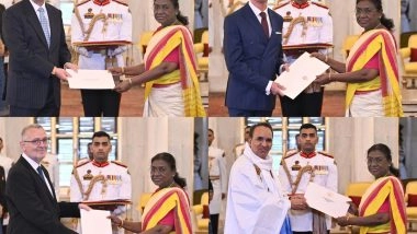 World News | President Droupadi Murmu Accepts Credentials of Newly Appointed Envoys