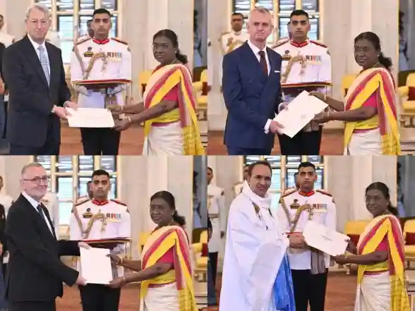 World News | President Droupadi Murmu Accepts Credentials of Newly Appointed Envoys
