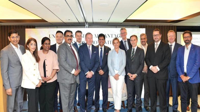 Business News | Piyush Goyal Undertakes Official Visit to Singapore to Strengthen Strategic, Economic Partnership