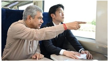 India News | Union Minister  Ashwini Vaishnaw, Japanese Minister Nakano Inspect Surat, Mumbai Sites of Bullet Train Project