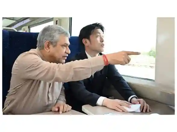 India News | Union Minister Ashwini Vaishnaw, Japanese Minister Nakano Inspect Surat, Mumbai Sites of Bullet Train Project
