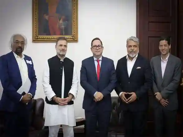 World News | Rahul Gandhi Meets Colombian Senate President Lidios Garcia