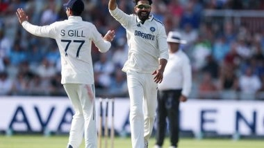 Sports News | Ahmedabad Test: Ravindra Jadeja's Three-wicket Haul Puts West Indies in Trouble; Visitors Still Trial by 220 Runs (Day 3 Lunch)