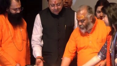 India News | Dehradun: CM Pushkar Singh Dhami Attends Felicitation Program at Doon Medical College