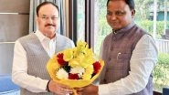 India News | Odisha CM Mohan Charan Majhi Meets Union Minister J.P. Nadda in Delhi, Discusses Future Initiatives