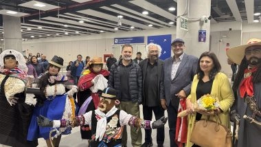 World News | Rahul Gandhi Meets Artists, Students in Lima