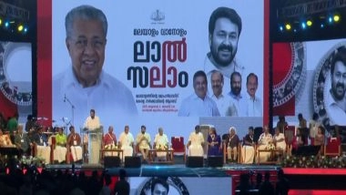 Entertainment News | Kerala Government Honours Mohanlal for Dadasaheb Phalke Award Win