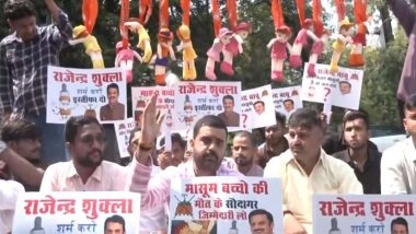 India News | Congress Workers in MP, Rajasthan Protest Cough Syrup Deaths