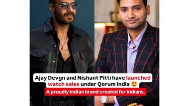 Business News | Ajay Devgn and Nishant Pitti Redefine Indian Luxury with Launch of Qorum Watches