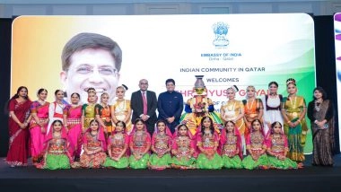 World News | Qatar: Piyush Goyal Highlights PM Modi's Vision for Self-reliant, Prosperous India; Urges Diaspora for Deeper Collaboration