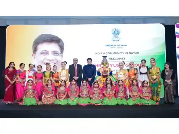 World News | Qatar: Piyush Goyal Highlights PM Modi's Vision for Self-reliant, Prosperous India; Urges Diaspora for Deeper Collaboration