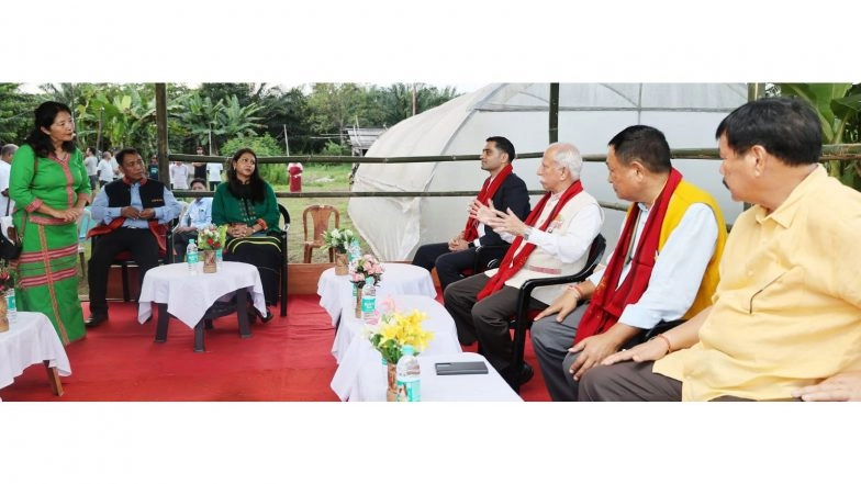 India News | Arunachal Pradesh Governor Visits Oil Palm Plantation in Pasighat; Inaugurates Drug Testing and Psychosocial Centres at RRU Campus