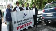India News | Delhi: Lawyers Protest Against Rakesh Kishore for Attempt to Hurl Shoe at CJI, Demand Strict Action