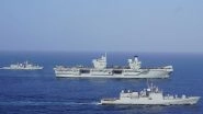 World News | Exercise Konkan 2025: India-UK Carrier Strike Groups Link Up in a Historic First