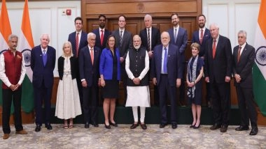 World News | PM Modi Meets US Delegation Led by Walter Russell Mead to Boost Ties