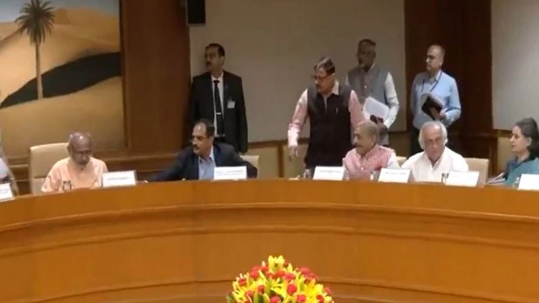 India News | RS Chairman Radhakrishnan Reminds Members of 'Lakshman Rekha' in Parliamentary Discourse; Leaders Say Maiden Meeting Was Productive, Rewarding
