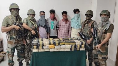 India News | Assam Rifles Apprehend 4, Seize Yaba Tablets Worth Rs 69.61 Crore in Tripura