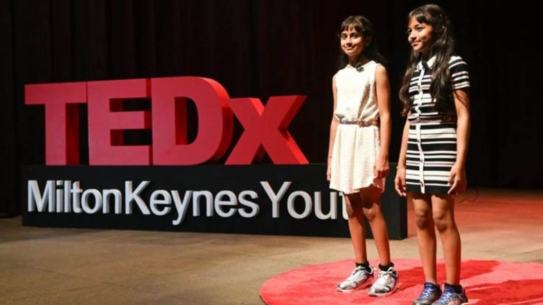 Business News | 11-Year-Old Twins Eva and Amaira Deotale Champion Disability Inclusion on TEDx Stage