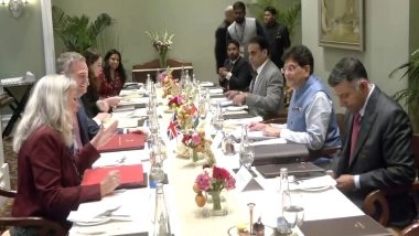 Business News | India-UK Trade Ministers Hold Bilateral Meeting in Mumbai