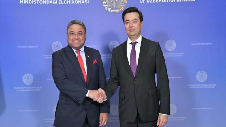 World News | MEA Secy (West) Attends Uzbekistan's National Day Celebrations, Highlights Civilisational Ties