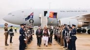 World News | Rajnath Singh Arrives in Canberra to Boost India-Australia Defence, Strategic Ties