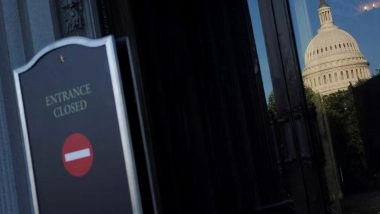 World News | Democratic, Republican Lawmakers Spar in Capitol Hallway as US Shutdown Drags on