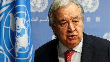 World News | UN Chief Welcomes Announcement to Secure Ceasefire, Hostage Release in Gaza