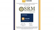Business News | SRM University-AP Recognised with QS-I GAUGE Diamond Rating for Institutional Excellence