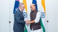 World News | 'Confident That Relationship Will Continue to Grow Deeper, Stronger": Rajnath Singh Meets Australian PM Anthony Albanese
