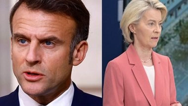 World News | Macron, Von Der Leyen Welcome Gaza Ceasefire and Hostage-release Deal, Urge All Parties to Uphold Terms and Pursue Two-state Peace Solution