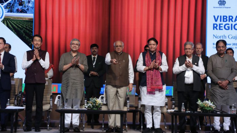 India News | Gujarat CM, Union Minister Vaishnaw Inaugurate Trade Show and Exhibition at Vibrant Gujarat Regional Conference