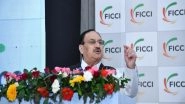 India News | Union Minister JP Nadda Addresses 19th Edition of FICCI HEAL 2025 in New Delhi