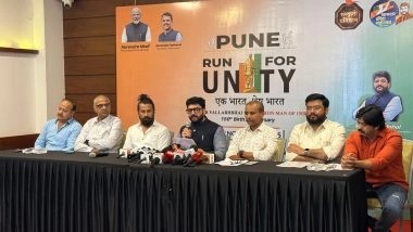 India News | Pune to Host 'Run for Unity' Mega Marathon on November 2 to Mark Sardar Patel's 150th Birth Anniversary