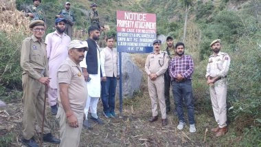 India News | Ramban Police Attach over 6 Kanal Land Belonging to Exfiltrated Terrorists Under UAPA