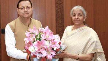 India News | CM Dhami Meets Nirmala Sitharaman, Seeks Approval for Infrastructure, Drainage Projects in Uttarakhand