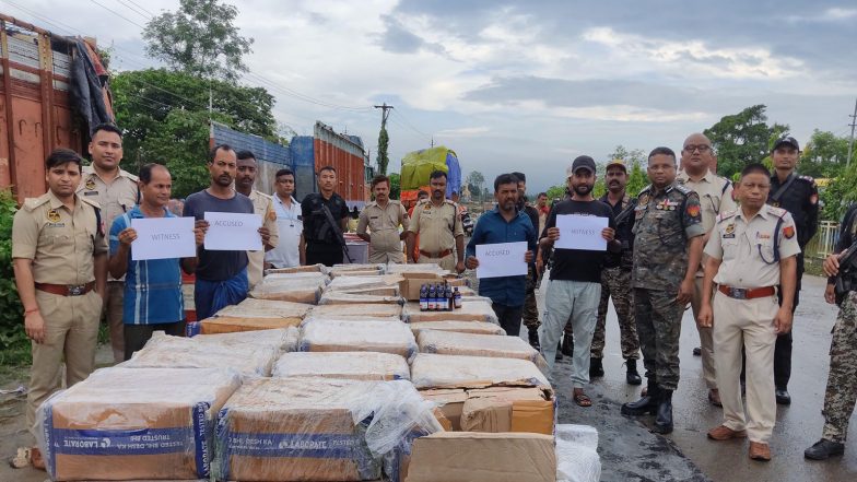 India News | Assam Police Seizes 21,600 Bottles of Illegal Cough Syrup Worth Rs 2.16 Cr