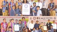 Business News | Madurai's KMR International School Creates History with Three Consecutive Elite World Records